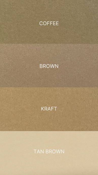 Shades of Brown - Plain Cardstock Swatches