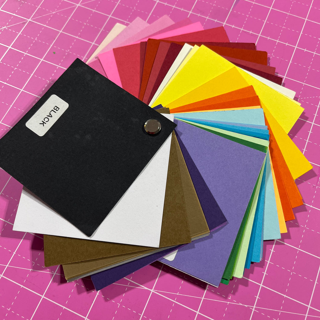 Swatch Book - PLAIN CARDSTOCK - 3x3