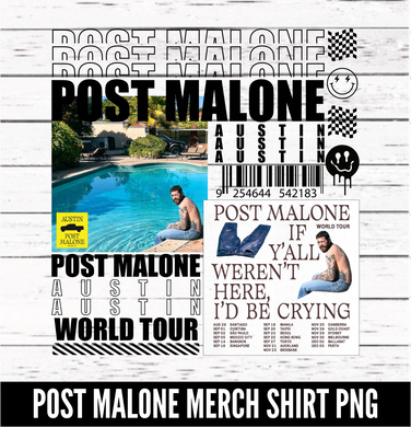 Post Malone Concert Merch Shirt  - SVG download - Digital Download - CelebrationWarehouse