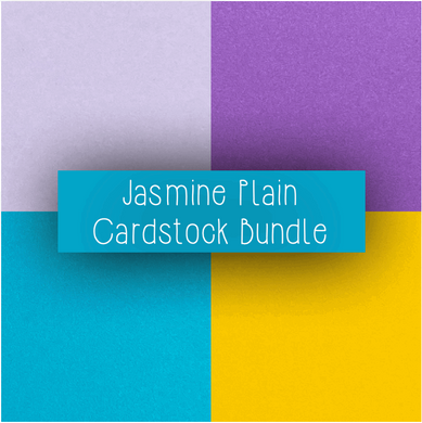 4-Pack Jasmine Plain Bundle Pack (40 plain cardstock sheets in total)