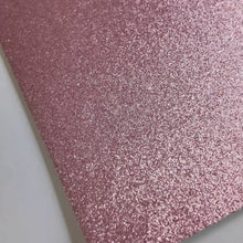 Load and play video in Gallery viewer, Bubble Gum Pink Glitter Cardstock | Non-Shedding Glitter Cardstock
