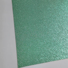 Load and play video in Gallery viewer, Mint Green Glitter Cardstock | Non-Shedding Glitter Cardstock
