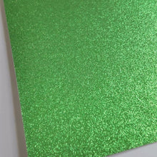 Load and play video in Gallery viewer, Green Glitter Cardstock | Non-Shedding Glitter Cardstock
